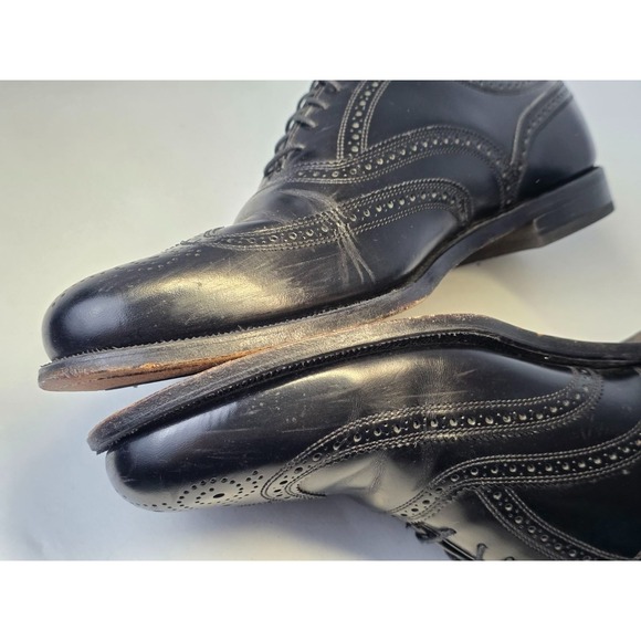 Florsheim Lexington Men's Shoes Size 12 D Black Leather Wingtip Dress 20381 - Picture 6 of 16